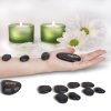 Zestaw gorących kamieni do masażu - z kadzidełkami i świecą w kształcie serca