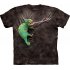 Koszulka 3D The Mountain Climbing Chameleon Black