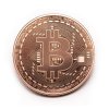 Bitcoin BTC w kapslu - moneta kolekcjonerska