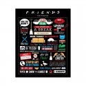 Plakat Friends - Przyjaciele Piktogramy 50x40cm