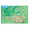 Ręcznik z mapą Polski XXL