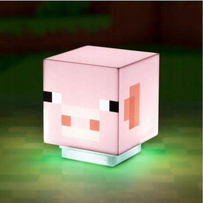 Lampka nocna Minecraft Świnka z dźwiękiem