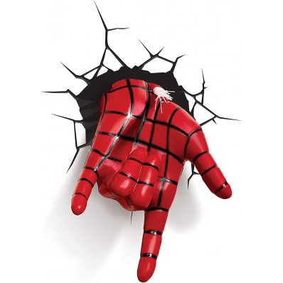 Lampka ścienna 3D Marvel Spiderman Dłoń