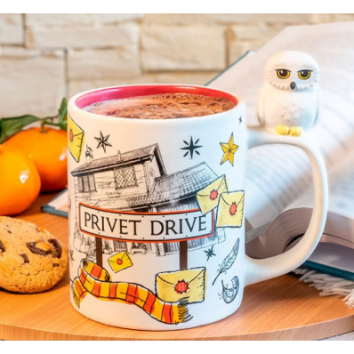 Kubek 3D Harry Potter Hedwig & Privet Drive