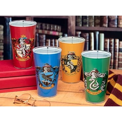 Zestaw 4 szklanek Harry Potter