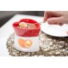 Czekoladowe fondue z porcelany - rozkoszny smak miłości