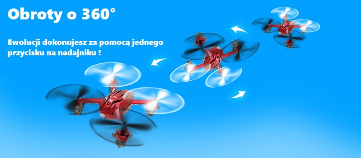 Dron latający w akcji 