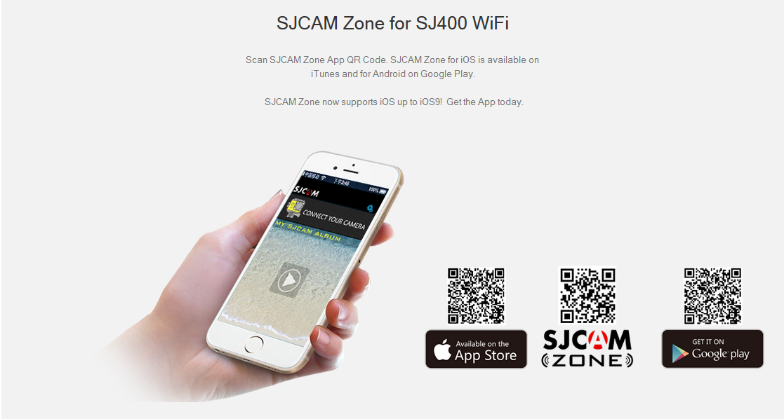 Moduł WiFi w SJCAM4000 i aplikacja mobilna