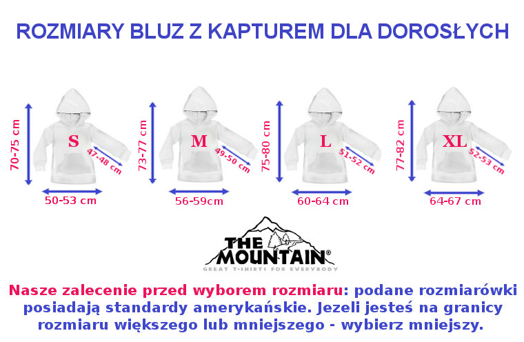 Bluza 3D The Mountain - rozmiary