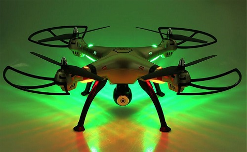 Syma X8HC - podświetlenie drona