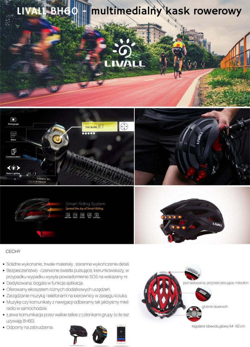 Multimedialny kask rowerowy od Livall